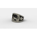 10K White gold Signature Style Ring, Custom Design